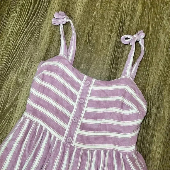 MELLODAY Pink and White Striped Midi Dress - Picture 2 of 7